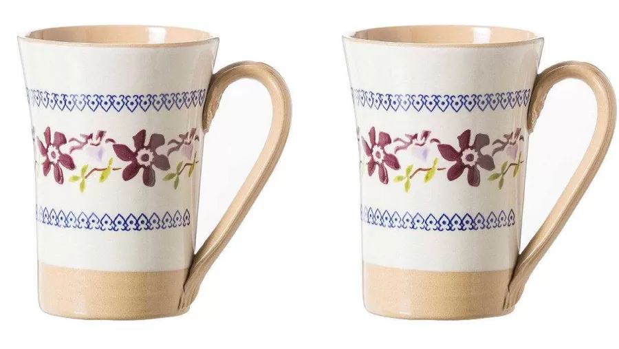 Clematis<Nicholas Mosse 2 Tall Mugs Clematis