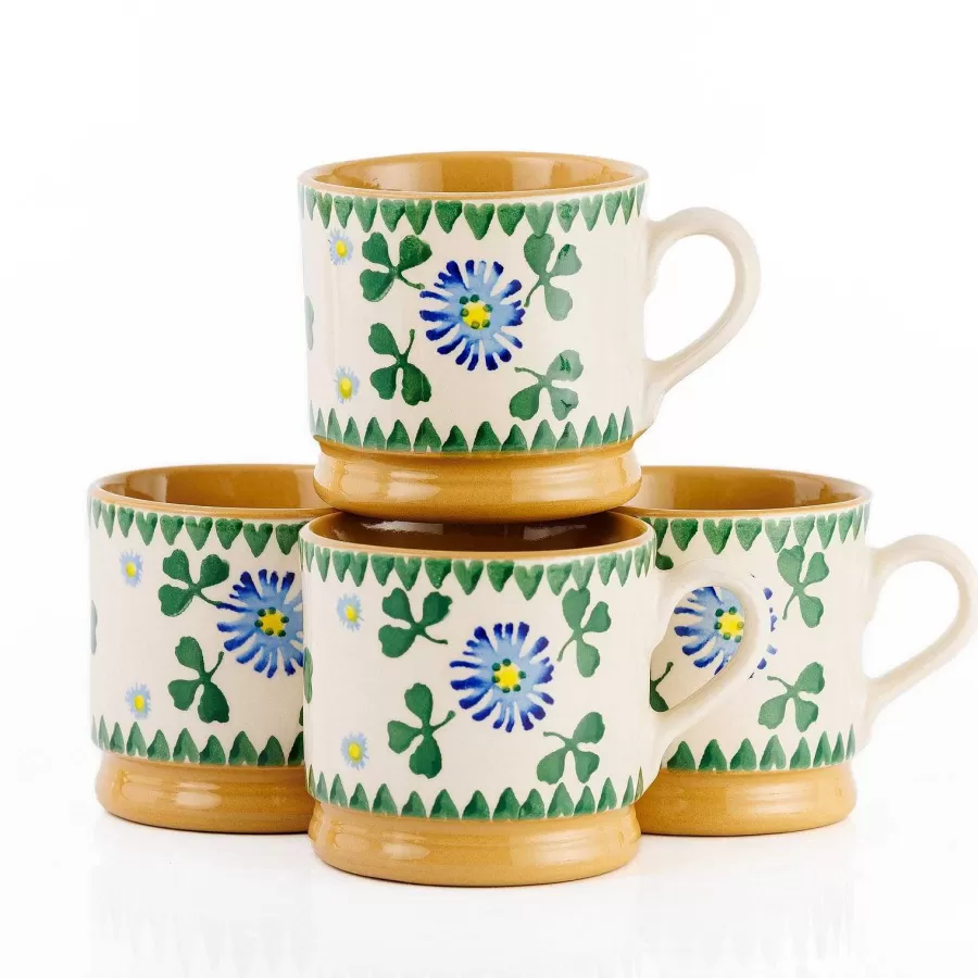 St Patrick'S Day<Nicholas Mosse 4 Small Mugs Clover