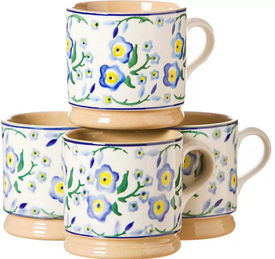 Special Event Gifts<Nicholas Mosse 4 Small Mugs Forget Me Not