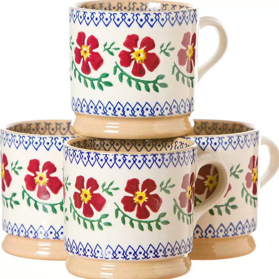 Old Rose<Nicholas Mosse 4 Small Mugs Old Rose