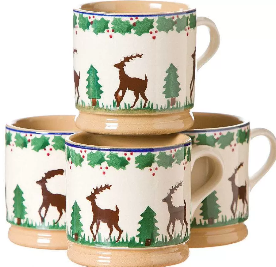 Gift Sets<Nicholas Mosse 4 Small Mugs Reindeer