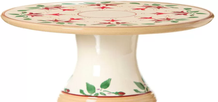 Hostess Gifts<Nicholas Mosse 9" Footed Cake Plate Fuchsia