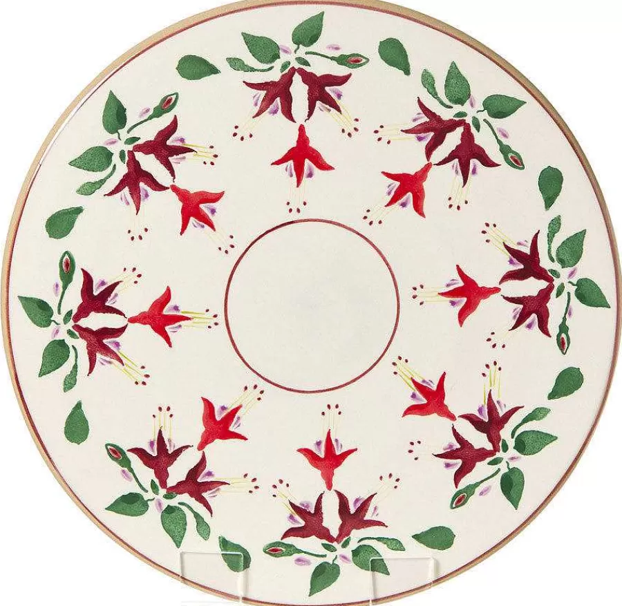 Hostess Gifts<Nicholas Mosse 9" Footed Cake Plate Fuchsia
