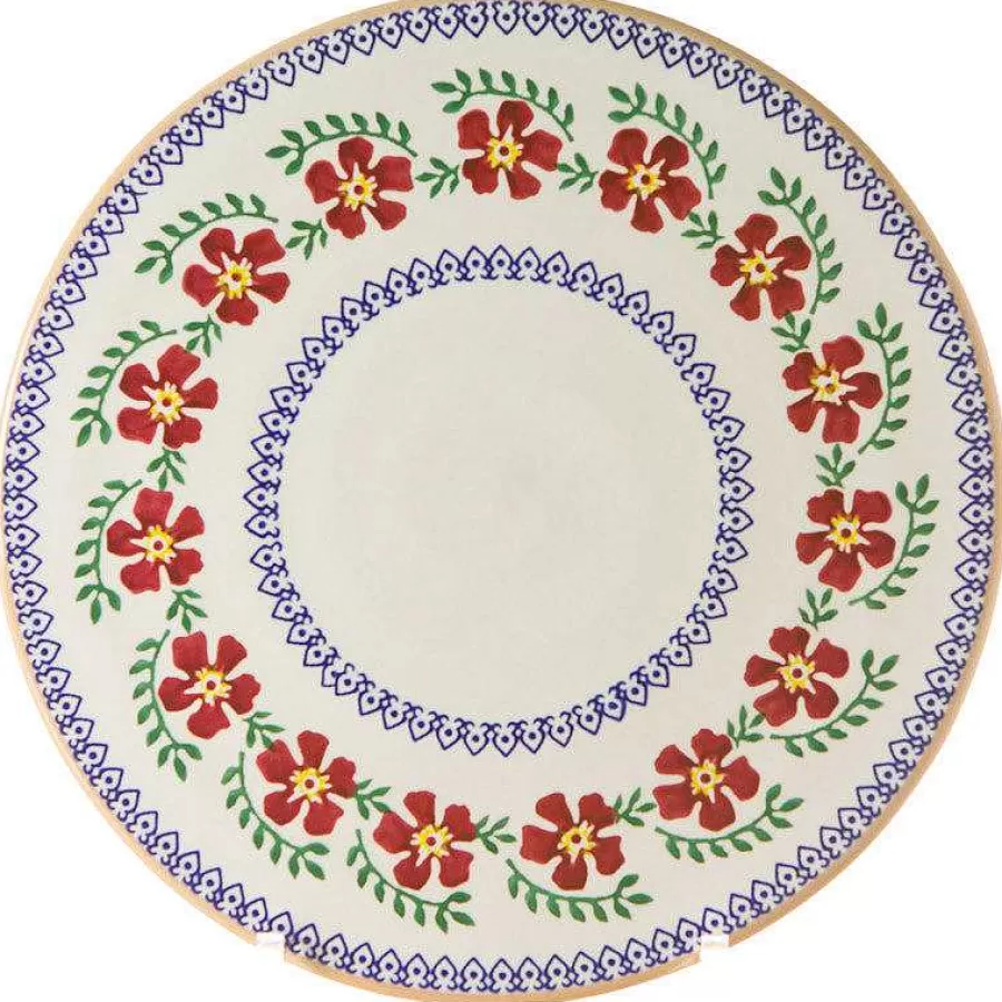 Old Rose<Nicholas Mosse 9" Footed Cake Plate Old Rose