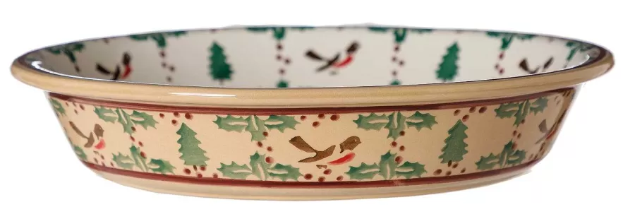 Oven Friendly Dishes<Nicholas Mosse Classic Pie Dish Winter Robin