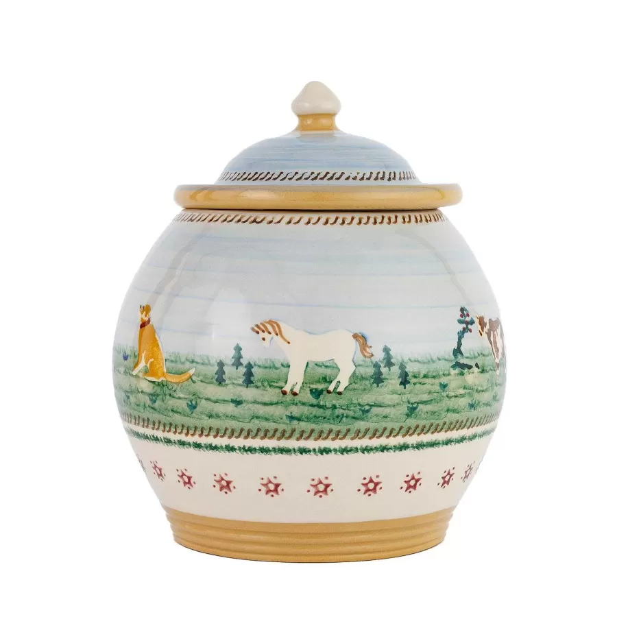 Easter<Nicholas Mosse Cookie Jar Assorted Landscape