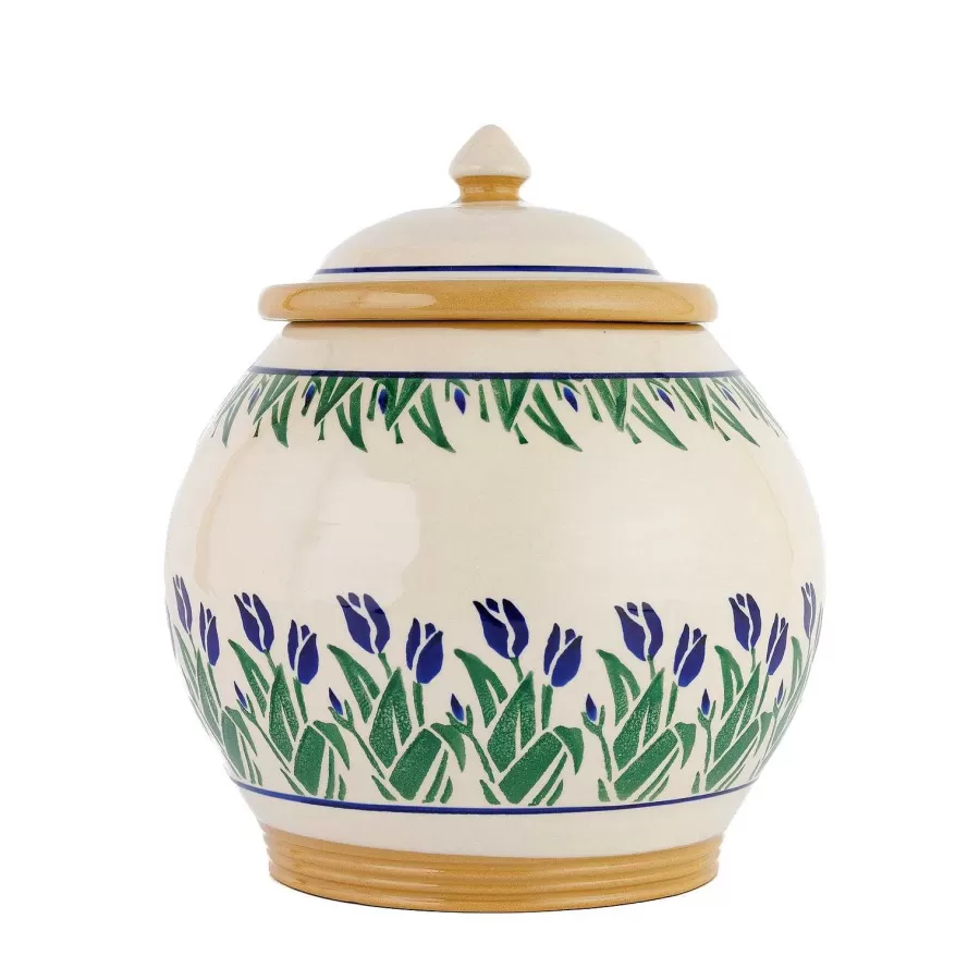 New In<Nicholas Mosse Cookie Jar Blue Blooms