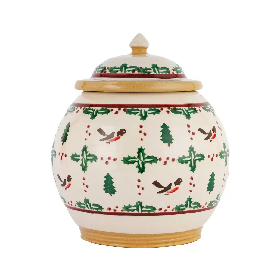 Christmas<Nicholas Mosse Cookie Jar Winter Robin