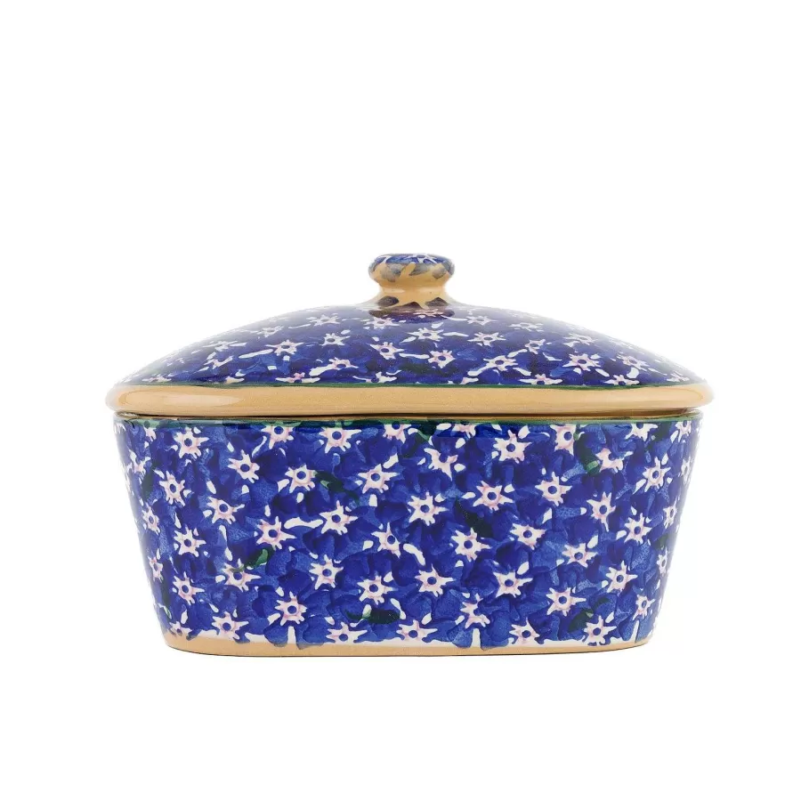 Lawn<Nicholas Mosse Covered Butterdish Dark Blue Lawn