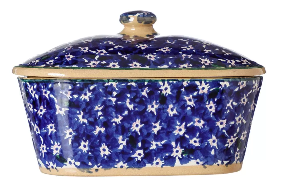 Lawn<Nicholas Mosse Covered Butterdish Dark Blue Lawn