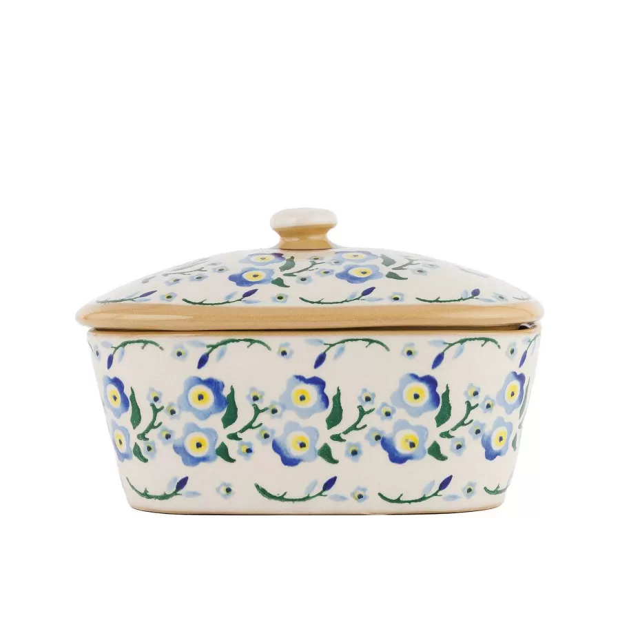 Easter<Nicholas Mosse Covered Butterdish Forget Me Not