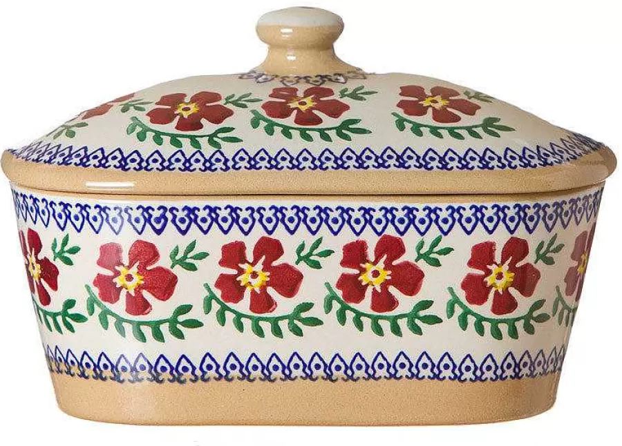 Old Rose<Nicholas Mosse Covered Butterdish Old Rose
