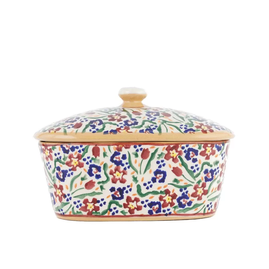 Wild Flower Meadow<Nicholas Mosse Covered Butterdish Wild Flower Meadow