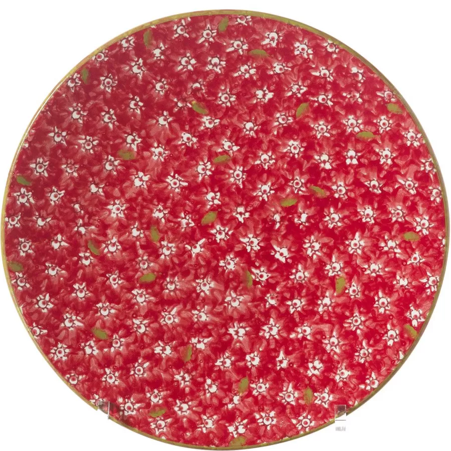 Lawn<Nicholas Mosse Everyday Plate Lawn Red