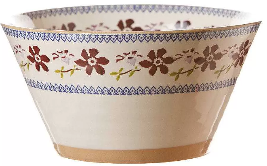 Bowls<Nicholas Mosse Large Angled Bowl Clematis