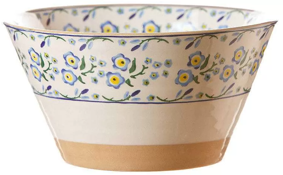 Forget Me Not<Nicholas Mosse Large Angled Bowl Forget Me Not