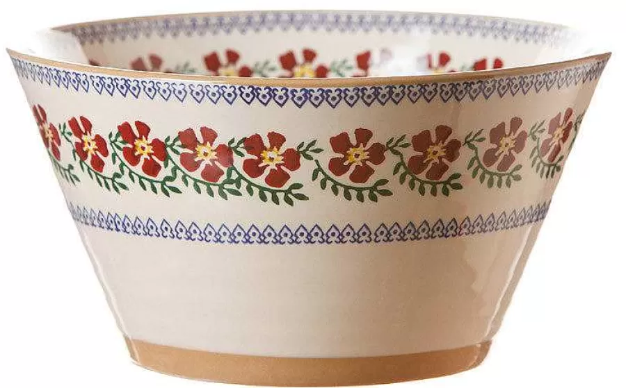 Bowls<Nicholas Mosse Large Angled Bowl Old Rose