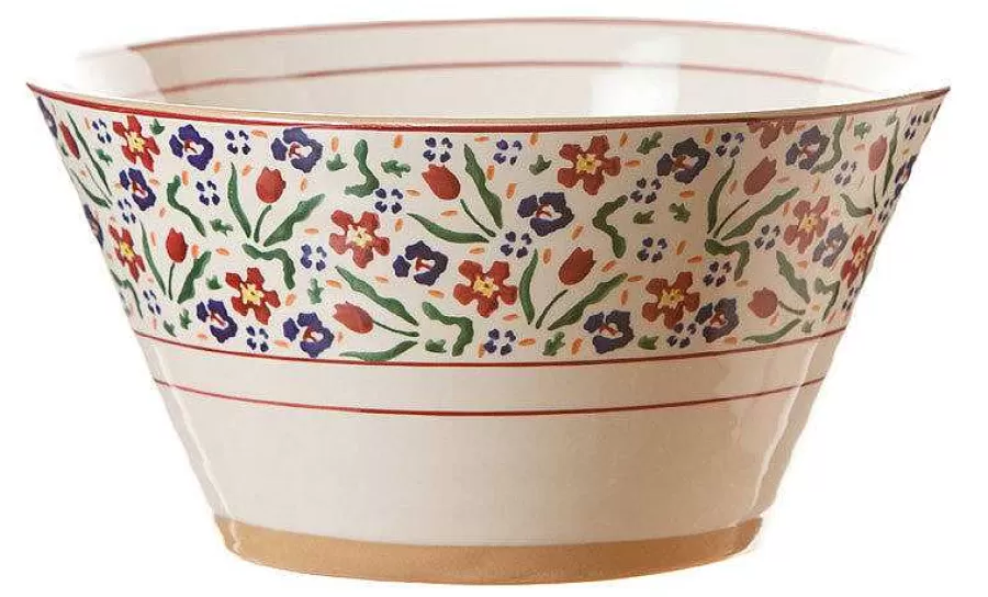 Bowls<Nicholas Mosse Large Angled Bowl Wild Flower Meadow