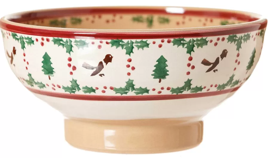 Winter Robin<Nicholas Mosse Large Bowl Winter Robin