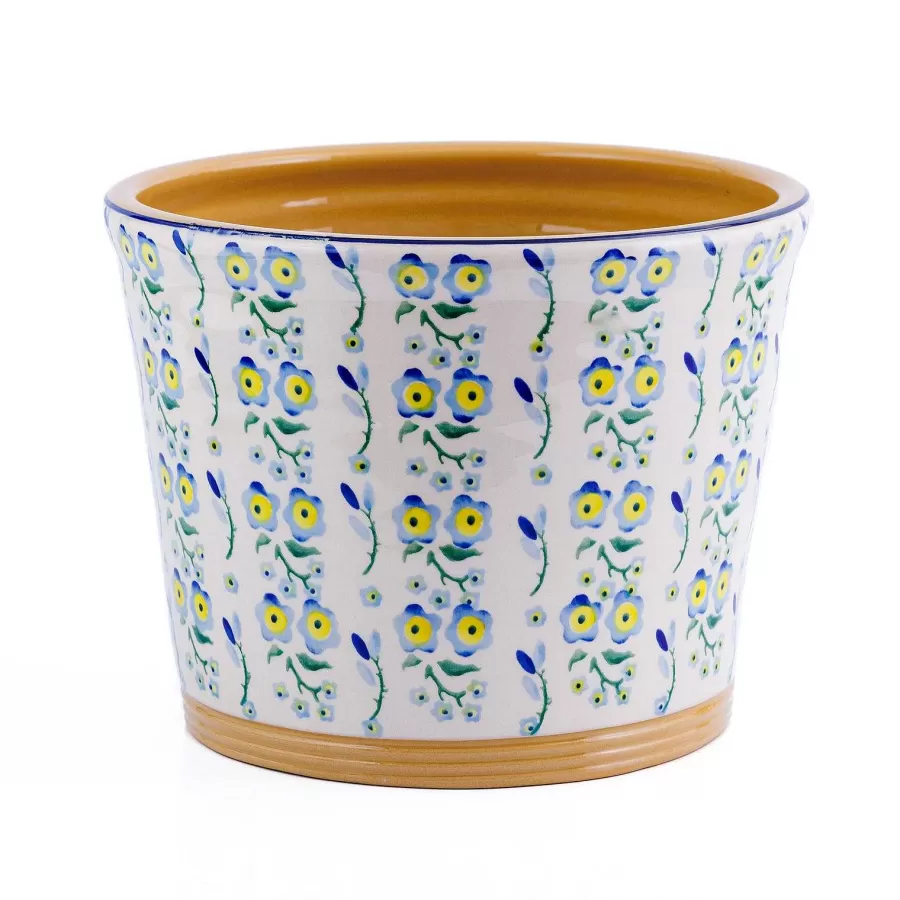 New In<Nicholas Mosse Large Cache Pot Indoor Forget Me Not