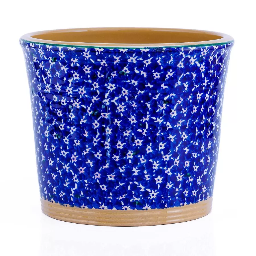 New In<Nicholas Mosse Large Cache Pot Indoor Lawn Dark Blue