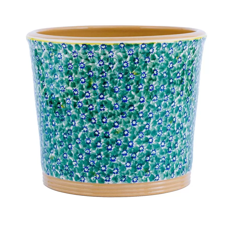 New In<Nicholas Mosse Large Cache Pot Indoor Lawn Green