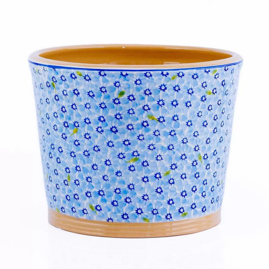 New In<Nicholas Mosse Large Cache Pot Indoor Lawn Light Blue
