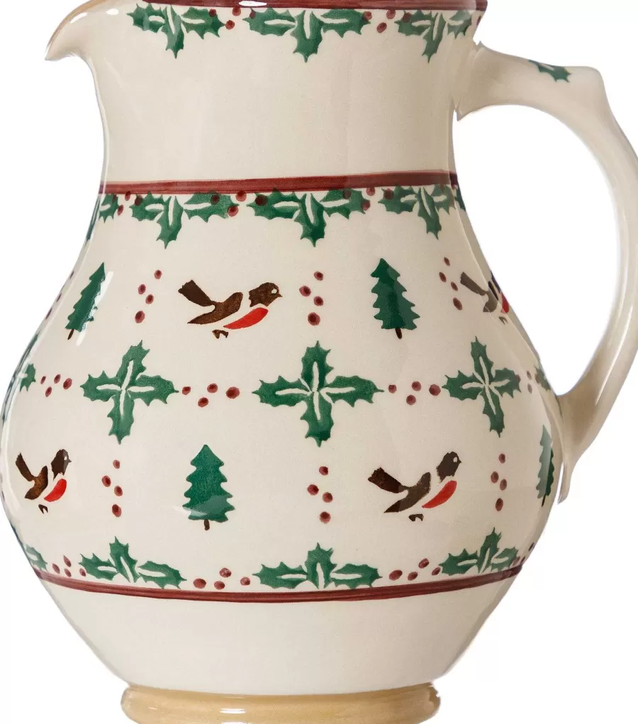 Winter Robin<Nicholas Mosse Large Jug Winter Robin