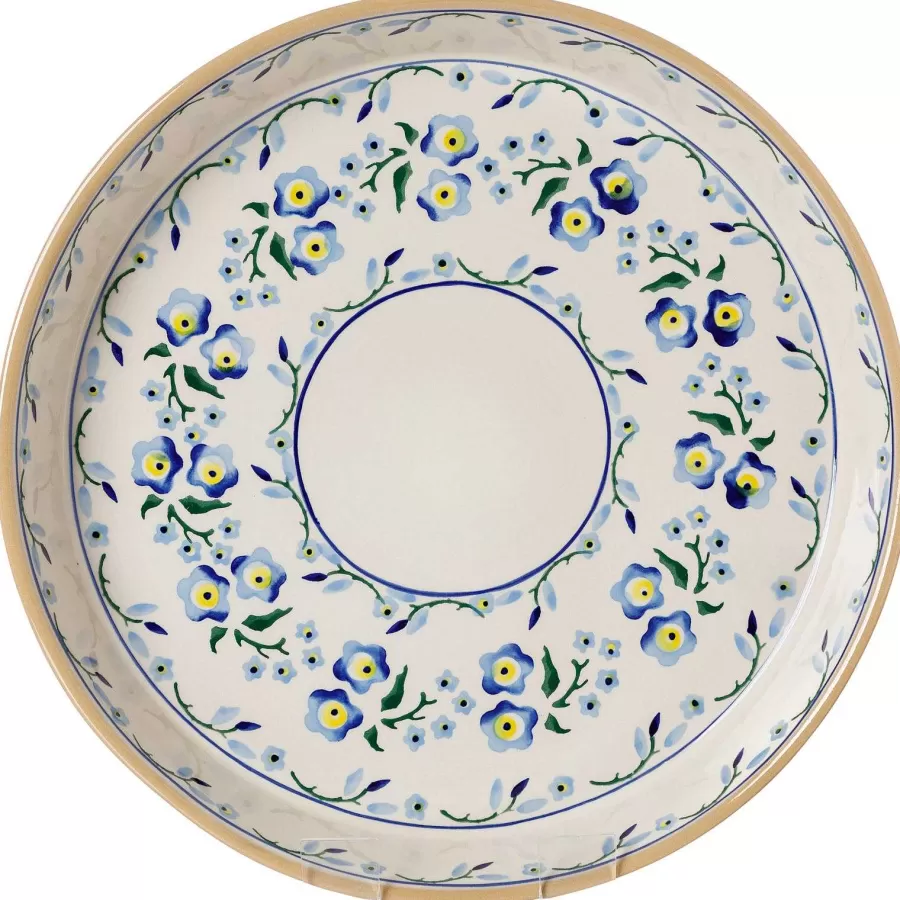 Forget Me Not<Nicholas Mosse Large Quiche Dish Forget Me Not