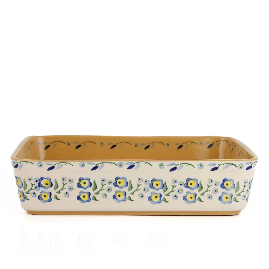 Forget Me Not<Nicholas Mosse Large Rectangular Oven Dish Forget Me Not