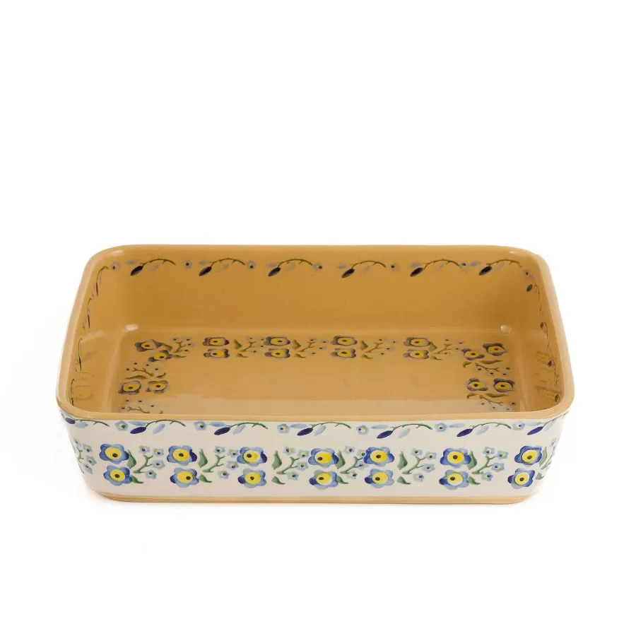 Forget Me Not<Nicholas Mosse Large Rectangular Oven Dish Forget Me Not