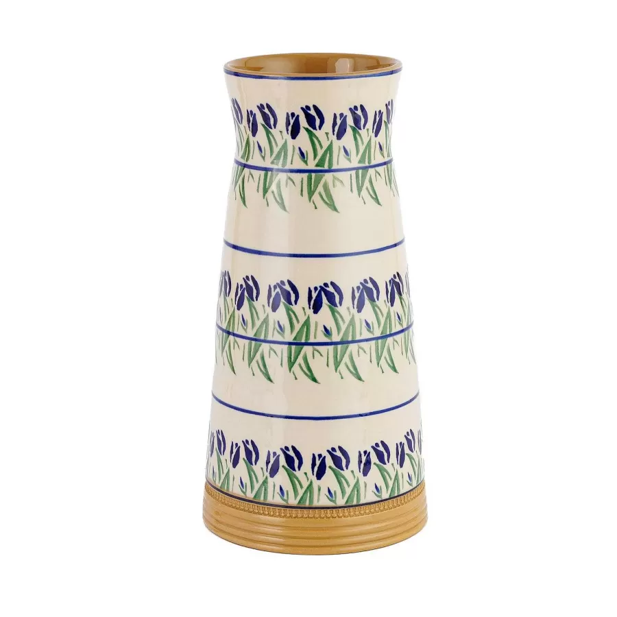 New In<Nicholas Mosse Large Tapered Vase Blue Blooms