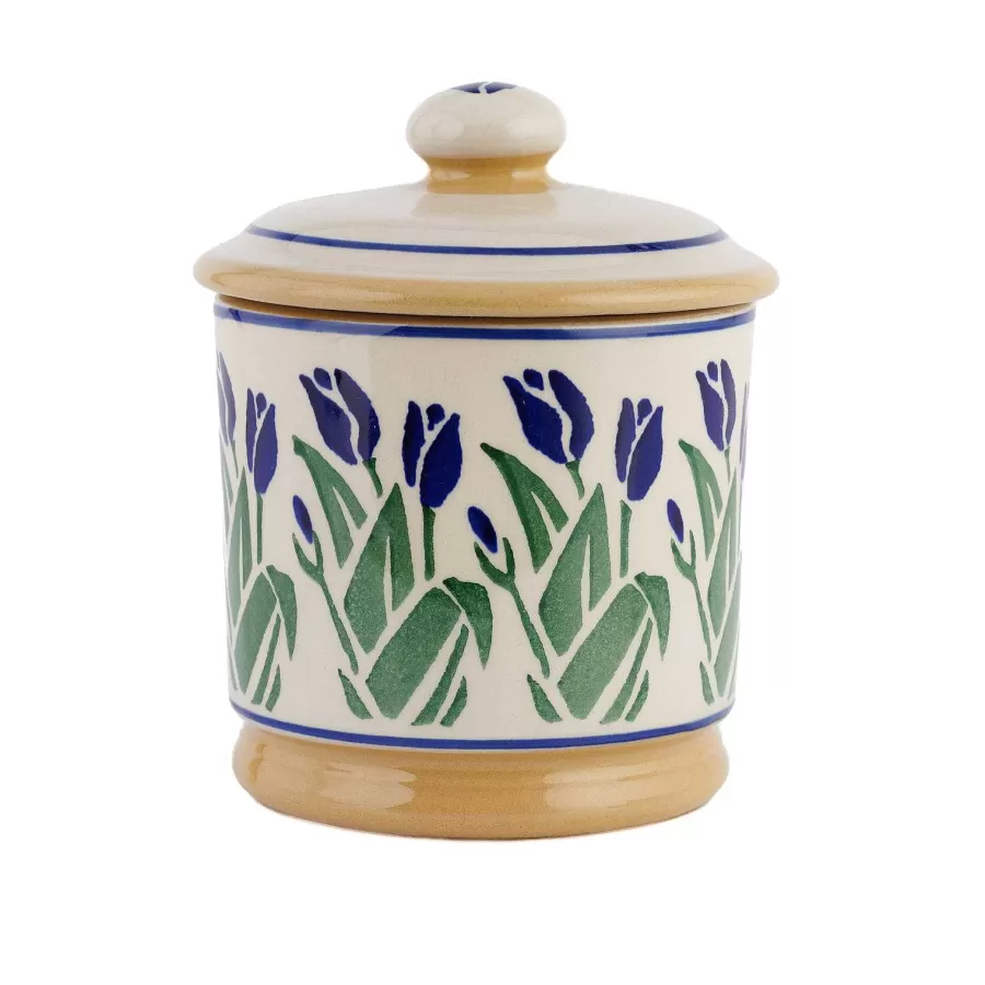 Blue Blooms<Nicholas Mosse Lidded Sugar Bowl Blue Blooms