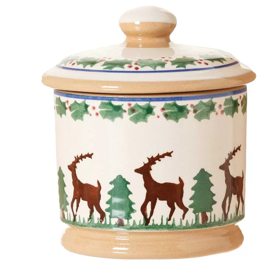 Reindeer<Nicholas Mosse Lidded Sugar Bowl Reindeer