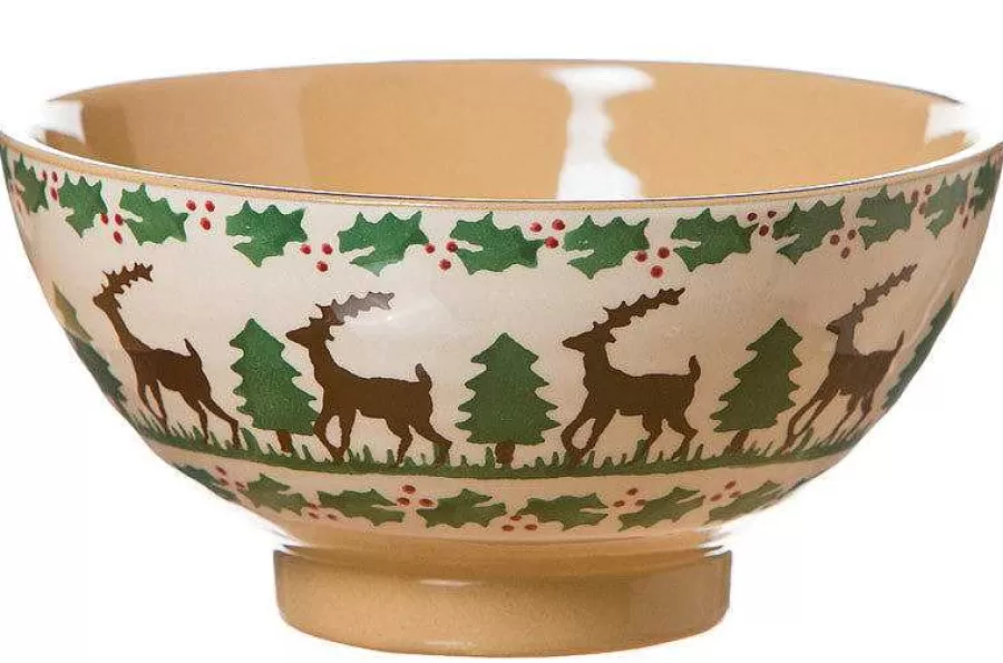 Reindeer<Nicholas Mosse Medium Bowl Reindeer