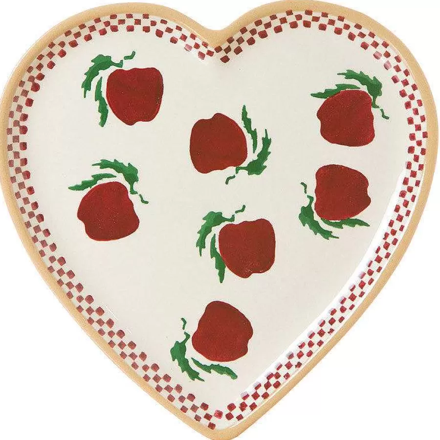 Apple<Nicholas Mosse Medium Heart Plate Apple