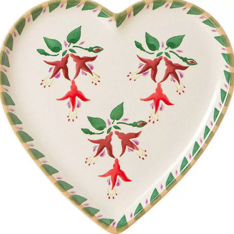 Fuchsia<Nicholas Mosse Medium Heart Plate Fuchsia
