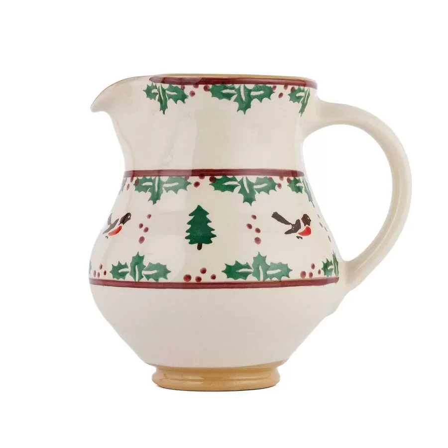 Winter Robin<Nicholas Mosse Medium Jug Winter Robin