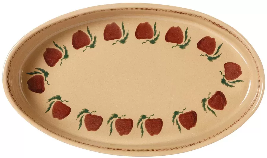 Oven Friendly Dishes<Nicholas Mosse Medium Oval Oven Dish Apple