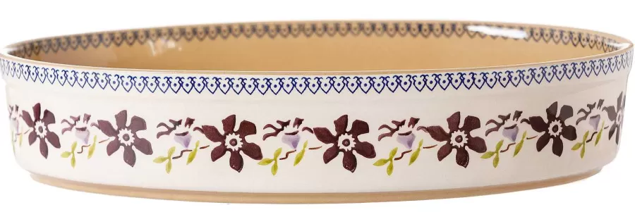 Oven Friendly Dishes<Nicholas Mosse Medium Oval Oven Dish Clematis