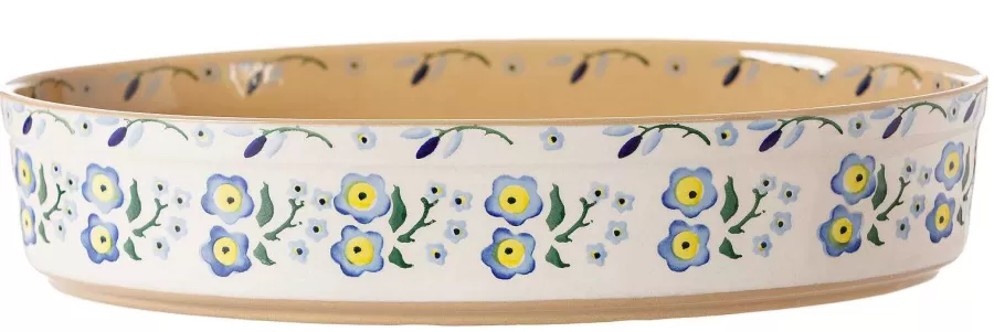 Oven Friendly Dishes<Nicholas Mosse Medium Oval Oven Dish Forget Me Not