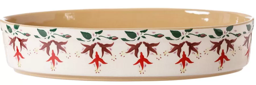 Oven Friendly Dishes<Nicholas Mosse Medium Oval Oven Dish Fuchsia