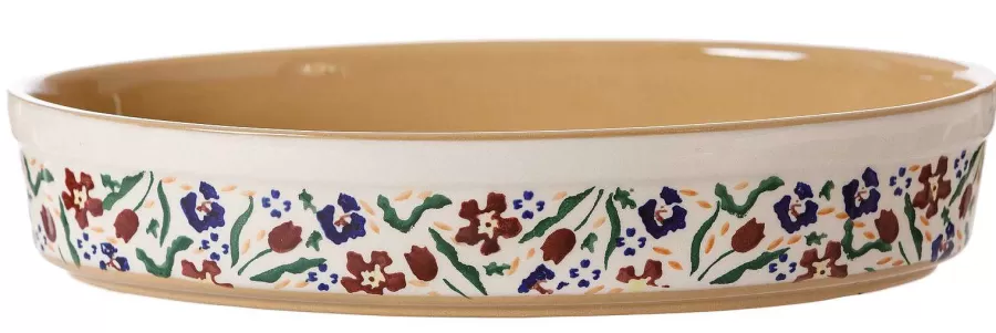 Oven Friendly Dishes<Nicholas Mosse Medium Oval Oven Dish Wild Flower Meadow