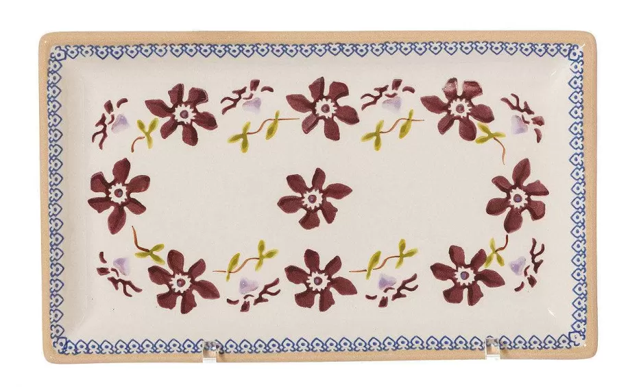 Plates<Nicholas Mosse Medium Rectangle Plate Clematis
