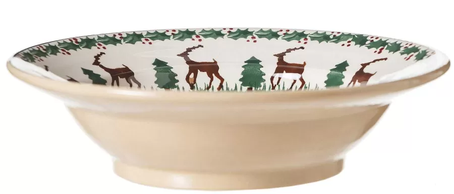 Reindeer<Nicholas Mosse Pasta Bowl Reindeer