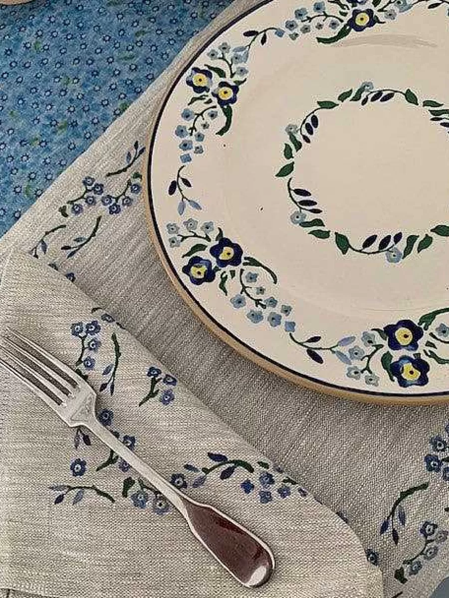 Placemats<Nicholas Mosse Placemat Forget Me Not Linen