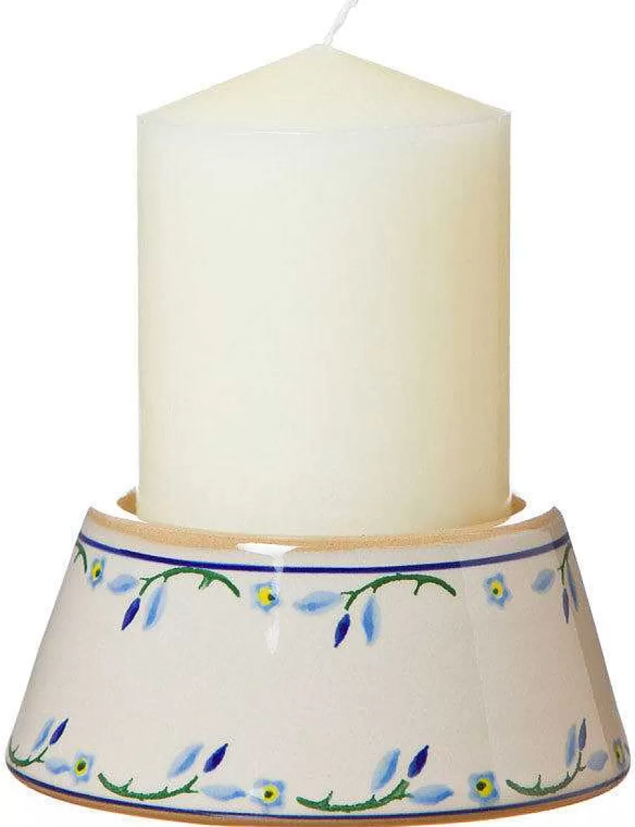 Wedding Gifts<Nicholas Mosse Reverse Candlestick And Candle Forget Me Not