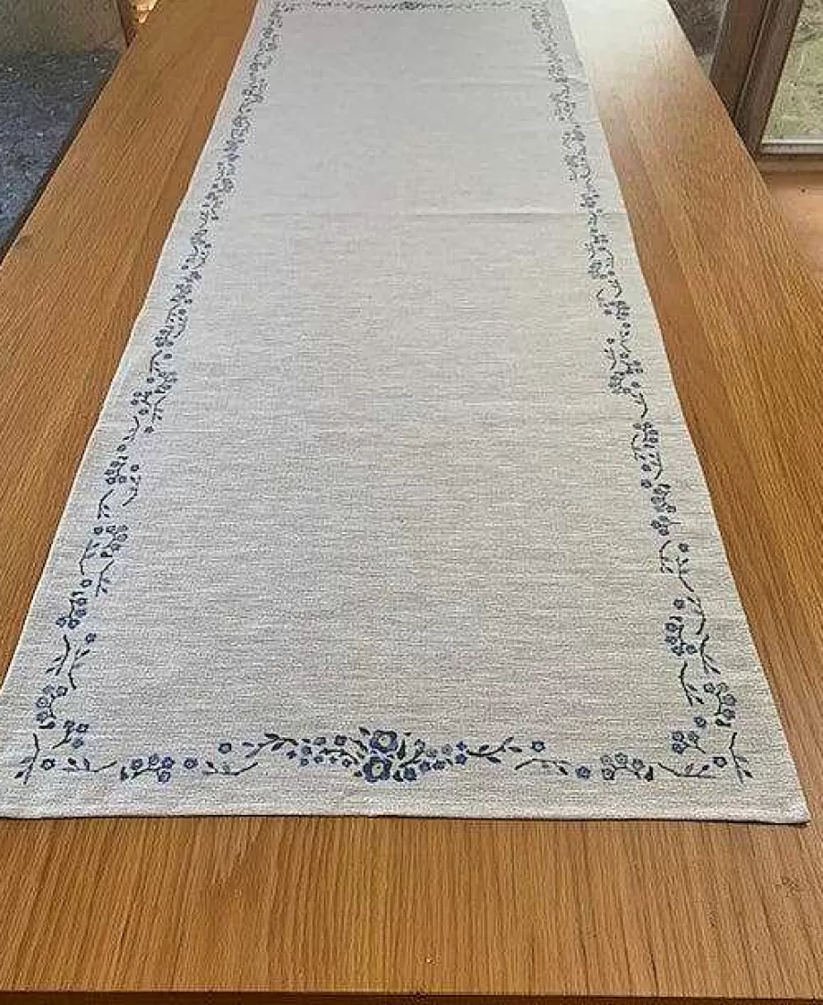 Forget Me Not<Nicholas Mosse Runner Forget Me Not Linen