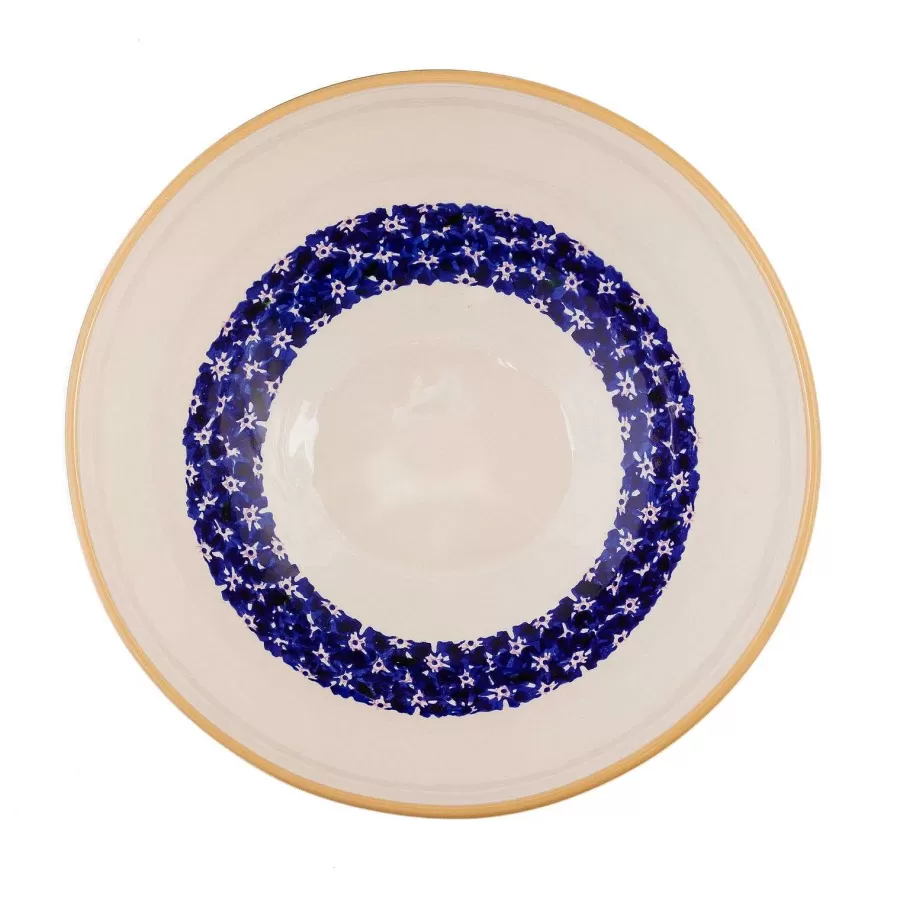 New In<Nicholas Mosse Salad Bowl Dark Blue Lawn