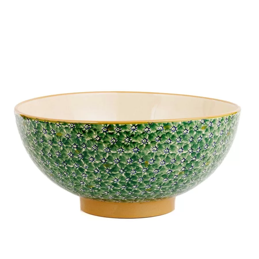 New In<Nicholas Mosse Salad Bowl Green Lawn
